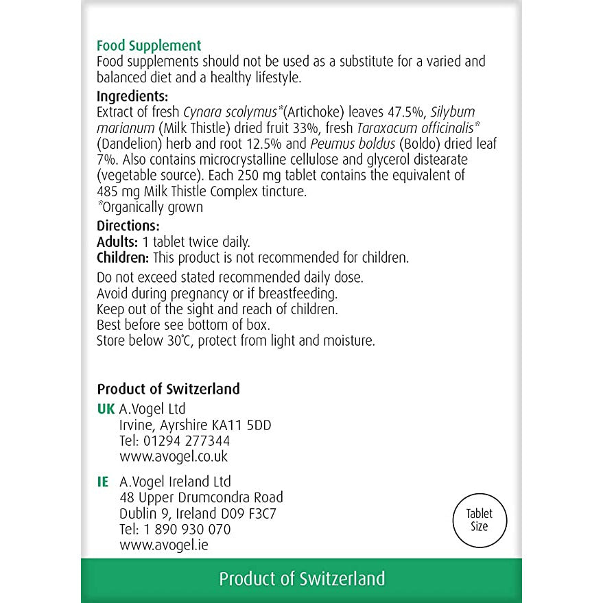 A.Vogel Milk Thistle tablets