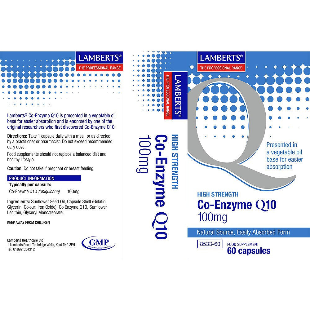 Lamberts Co-Enzyme Q10 100mg