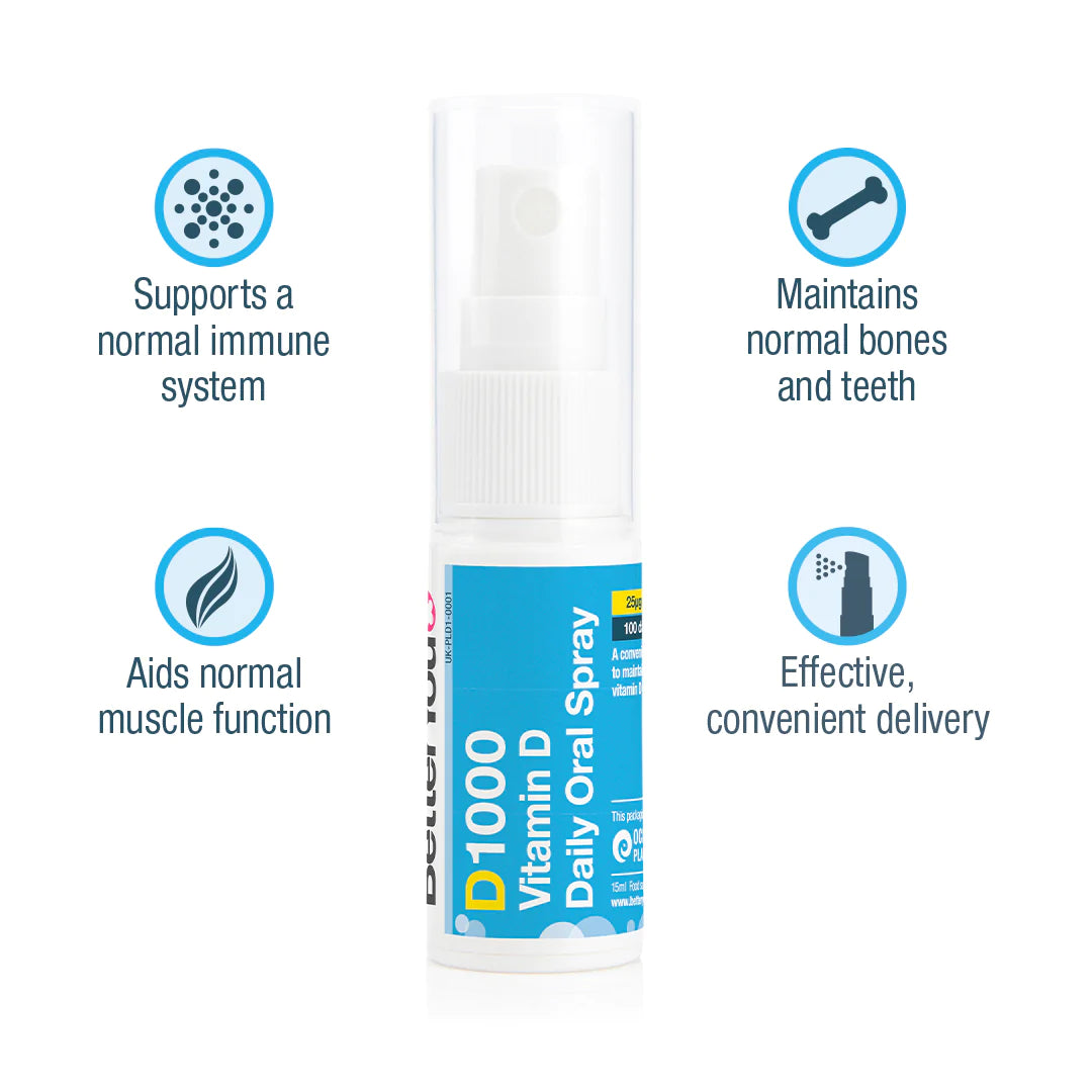 BetterYou D1000 Vitamin D Daily Oral Spray