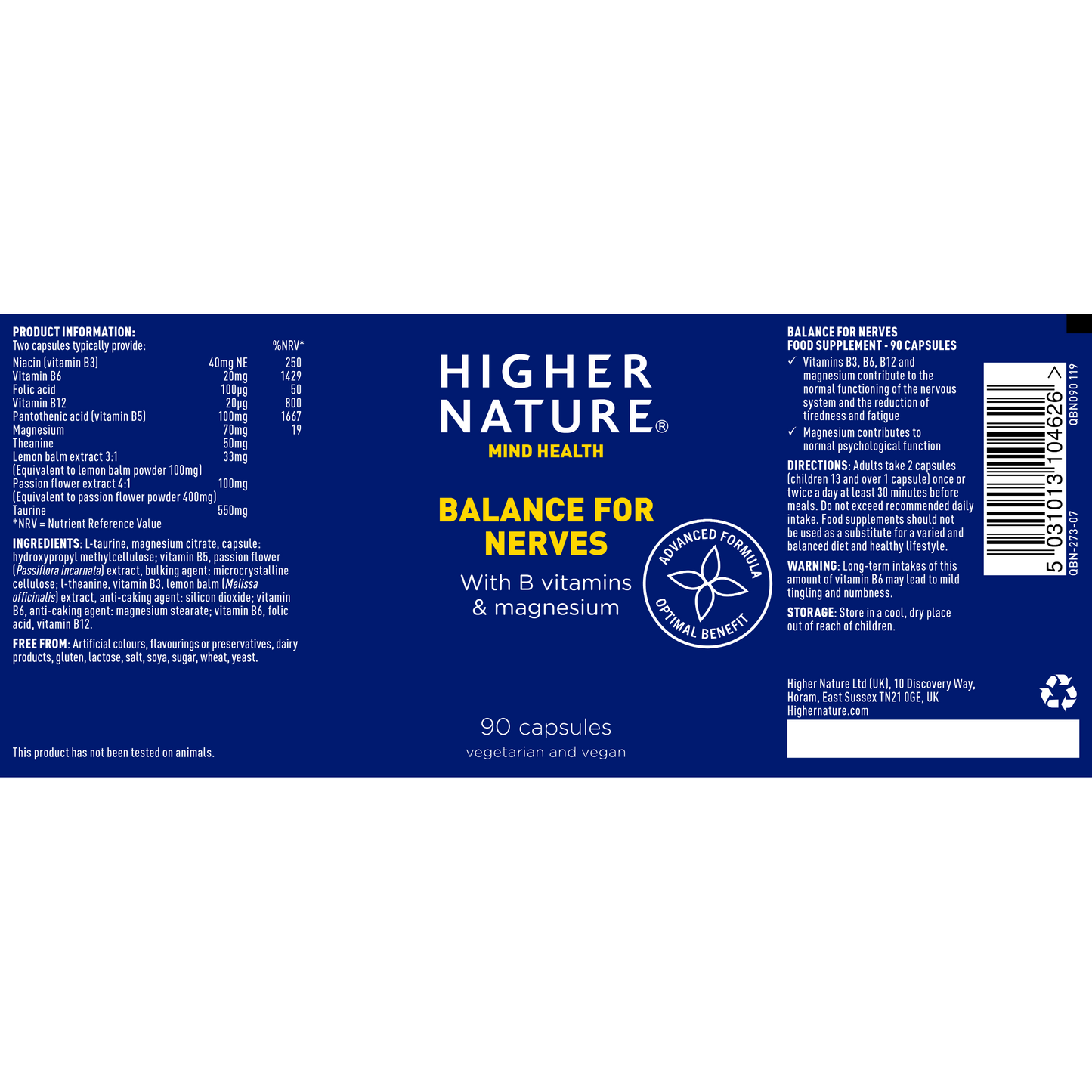 Higher Nature Balance for Nerves