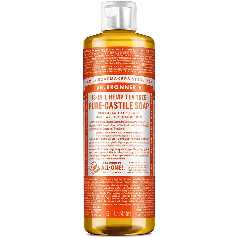 Dr Bronner's Castille Soap Liquid Soap 18-In-1 Tea Tree