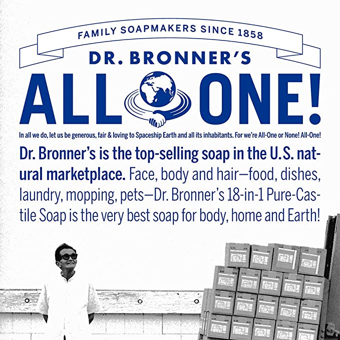 Dr Bronner's Castille Soap Liquid Soap 18-In-1 Cherry Blossom