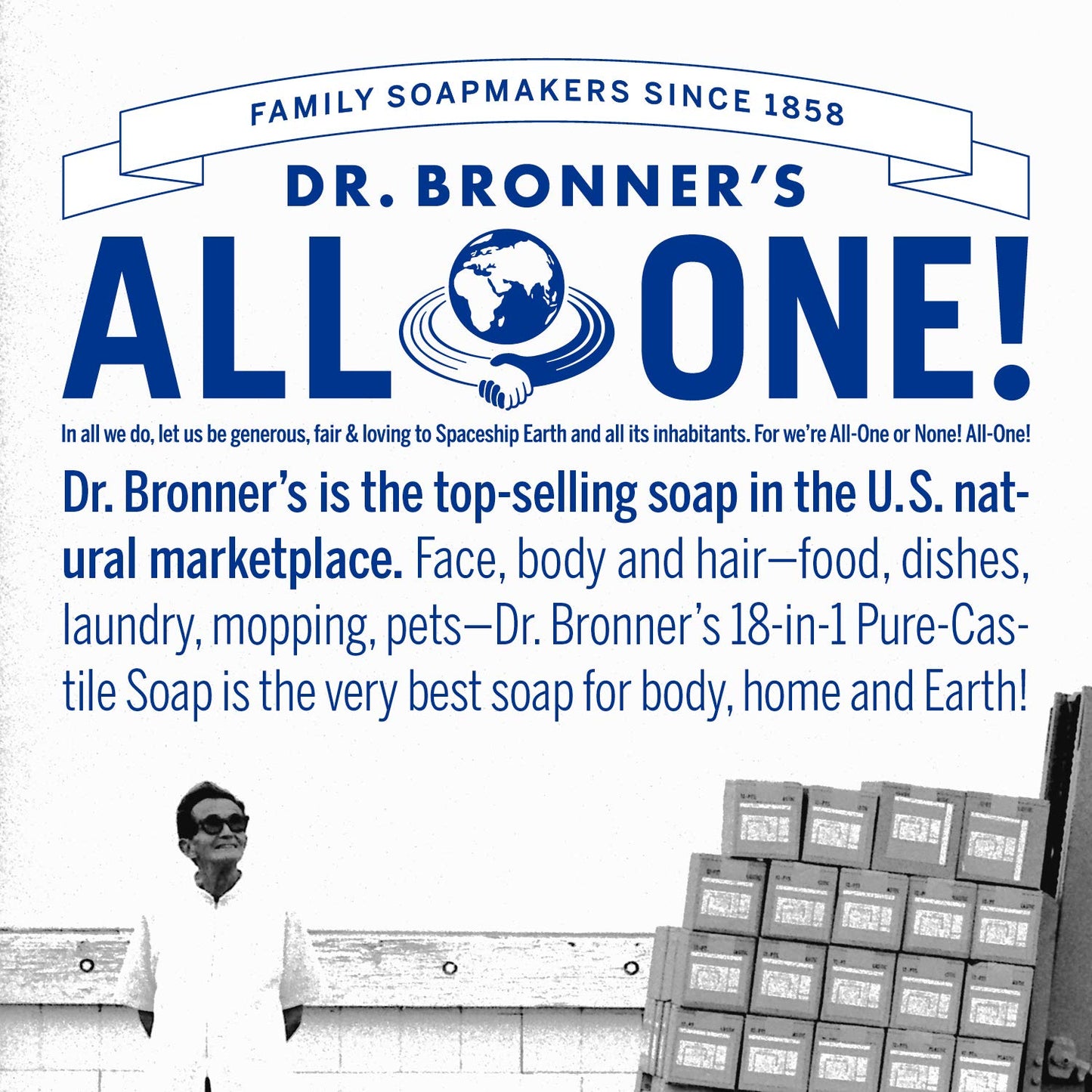 Dr Bronner's Castille Soap Bar All-One Citrus-Orange