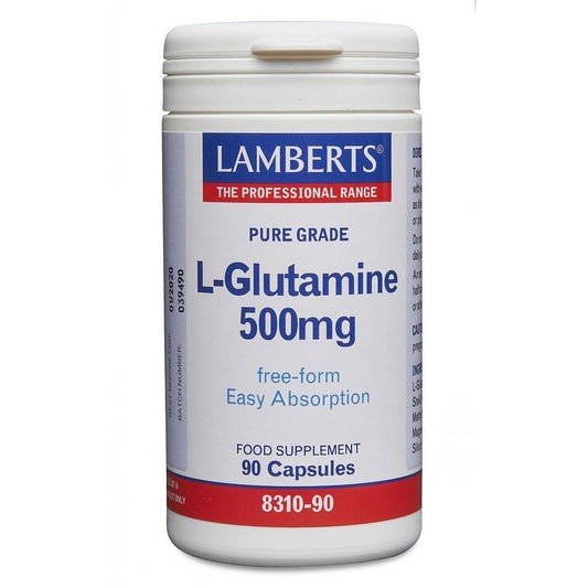 Lamberts L-Glutamine 500mg Capsules