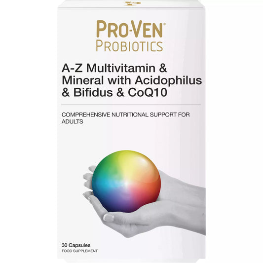 Proven Probiotics A-Z Multivitamin & Mineral with Acidophilus & Bifidus & CoQ10